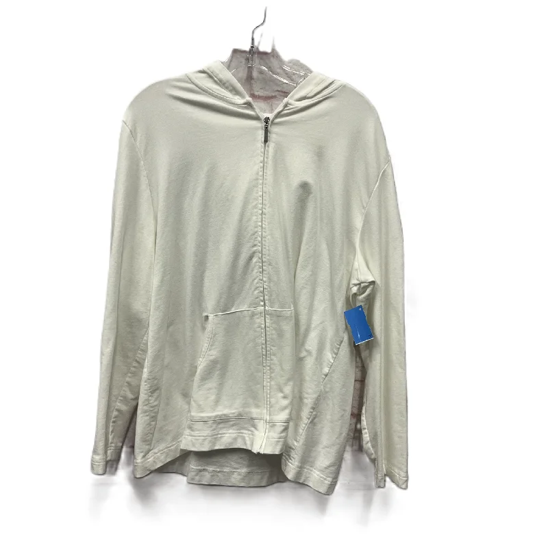 Men's Hoodies for StreetwearAthletic Sweatshirt Hoodie By Karen Scott In White, Size: 1x Men's Hoodies for StreetwearAthletic Sweatshirt Hoodie By Karen Scott In White, Size: 1x