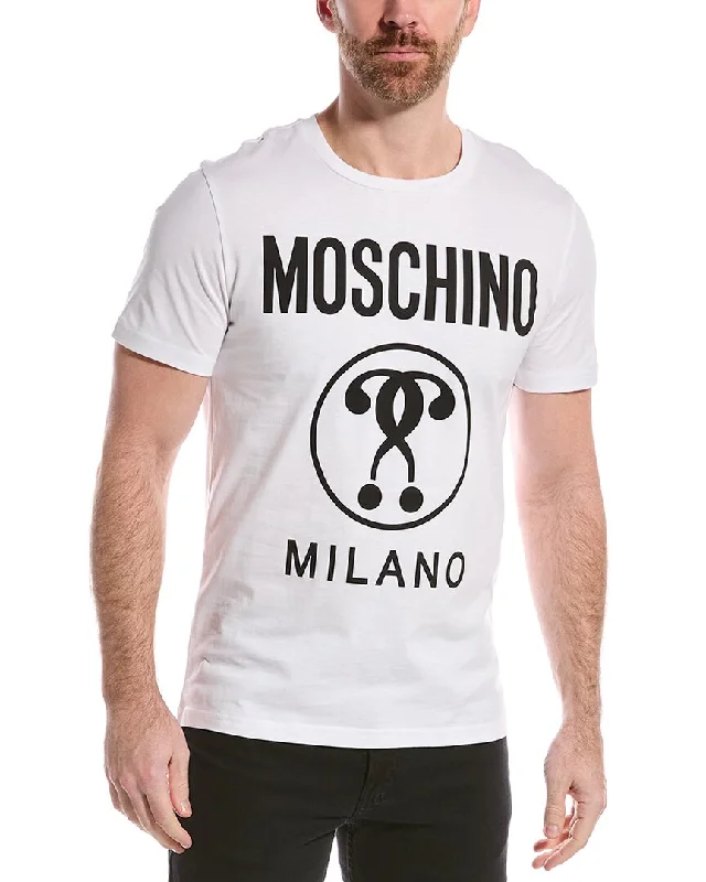 Men's Shirts with Floral PrintsMoschino Logo T-Shirt