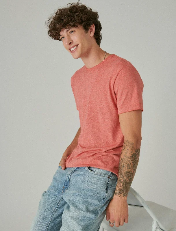 Men's Shirts with TiesLucky Brand Men's Venice Burnout Crew Neck Tee