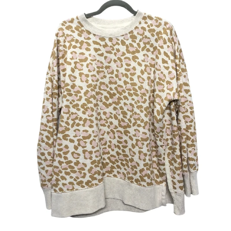 Men's Hoodies with Zippered PocketsSweatshirt Crewneck By Aerie In Animal Print, Size:M