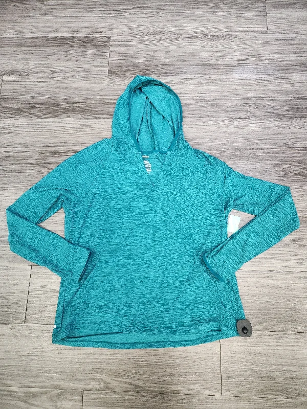 Casual Men's Zip-Up HoodiesGreen Athletic Sweatshirt Hoodie Danskin, Size 2x