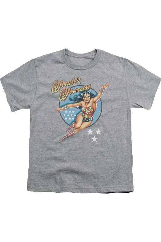 Men's Shirts with Custom MonogramsDC Comics Wonder Woman Vintage Short Sleeve Youth Tee / T-Shirt Men's Shirts with Custom MonogramsDC Comics Wonder Woman Vintage Short Sleeve Youth Tee / T-Shirt
