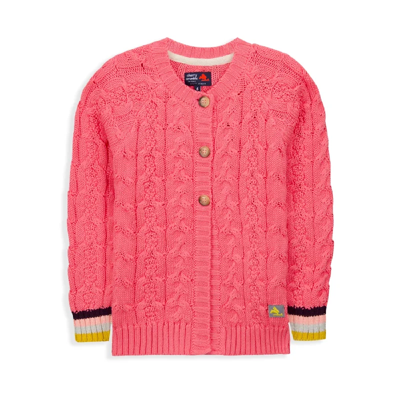 Men's Sweaters with A-Line ShapesCable Knit Cardigan