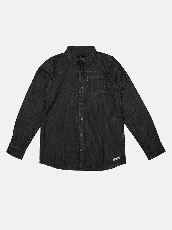 Casual Men's Button-Down ShirtsBoys Full Sleeve Denim Shirts