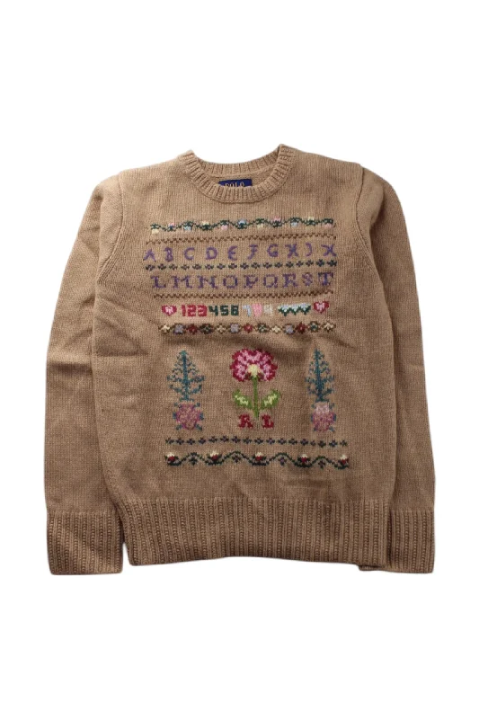 Men's Sweaters with Intarsia DesignsPolo Ralph Lauren Alphabet Knit Sweater 8-10Y