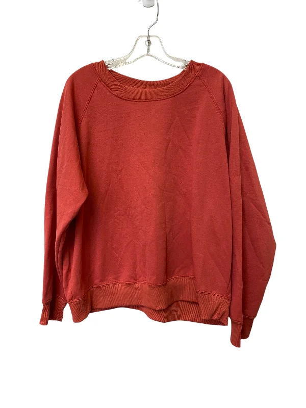 Men's Hoodies with Quilted LiningSweatshirt Crewneck By Just Be In Red, Size: 2x