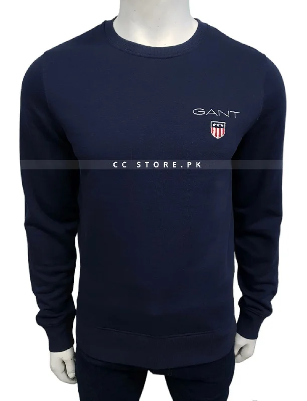 Men's Sweaters with Drawstring WaistbandsGNT Navy Blue Sweatshirt