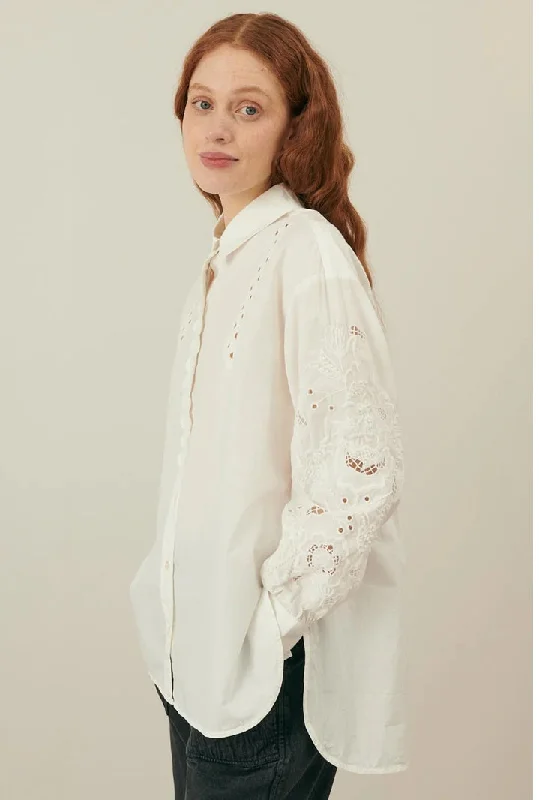 Men's Striped Long-Sleeve Shirts for a Maritime FeelRUPI SHIRT FROM LOUISE MISHA