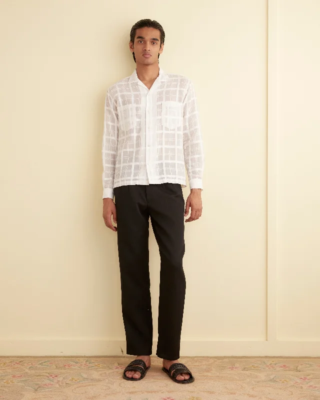 Men's Timeless Dress Shirts for Enduring StyleTonal Plaid Long Sleeve Shirt