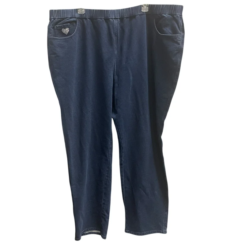 Men's Jeans for a Night OutJeans Jeggings By Quaker Factory In Blue Denim, Size: 3x