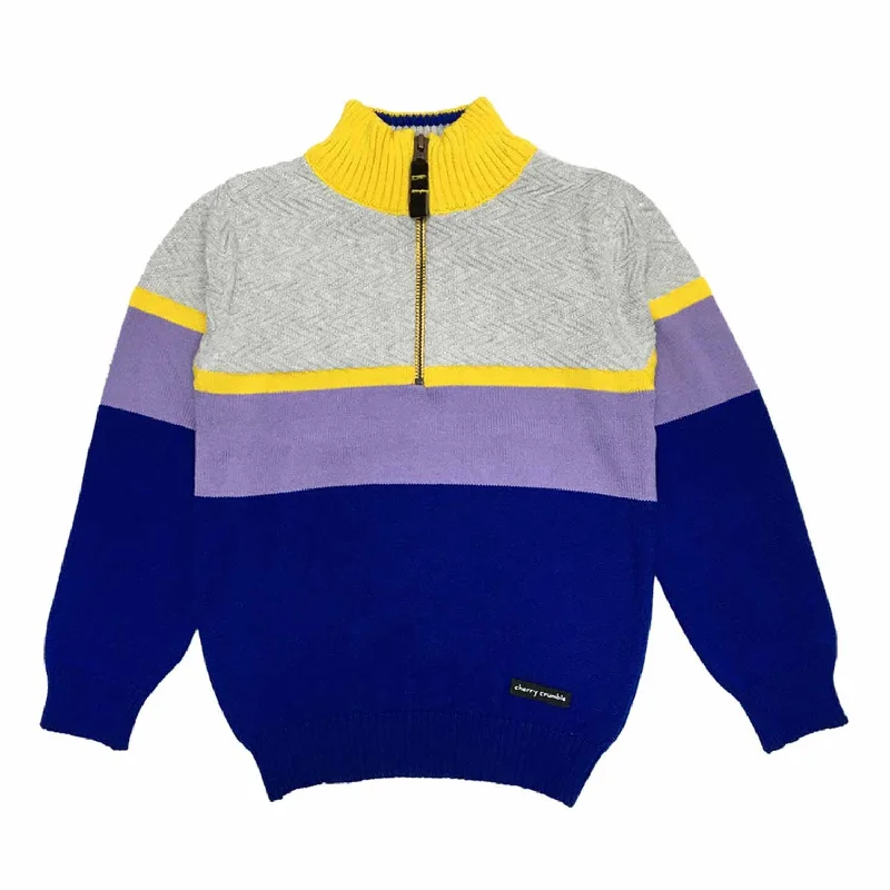 Men's Sweaters with High-Low HemlinesMockneck Sweater