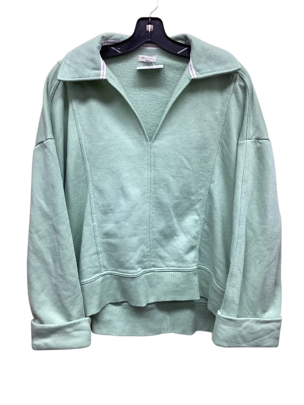 Men's Hoodies with Flannel LiningSweatshirt Collar By Pilcro In Green, Size: Mp
