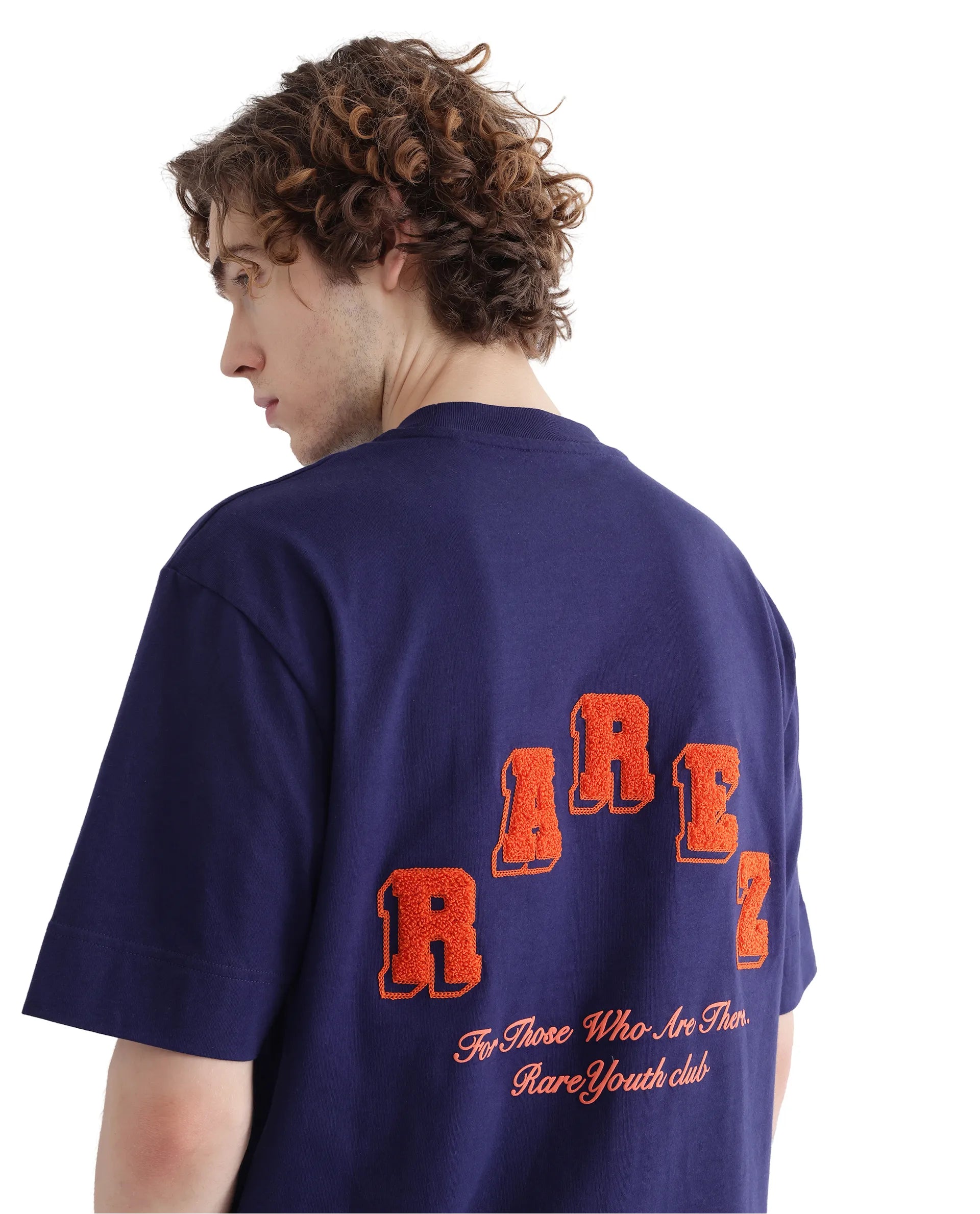 Men's Shirts with Velcro ClosuresRare Rabbit Men Kany Blue Short Sleeve Crew Neck Boxy Fit Towel Embroidered T-Shirt Men's Shirts with Velcro ClosuresRare Rabbit Men Kany Blue Short Sleeve Crew Neck Boxy Fit Towel Embroidered T-Shirt