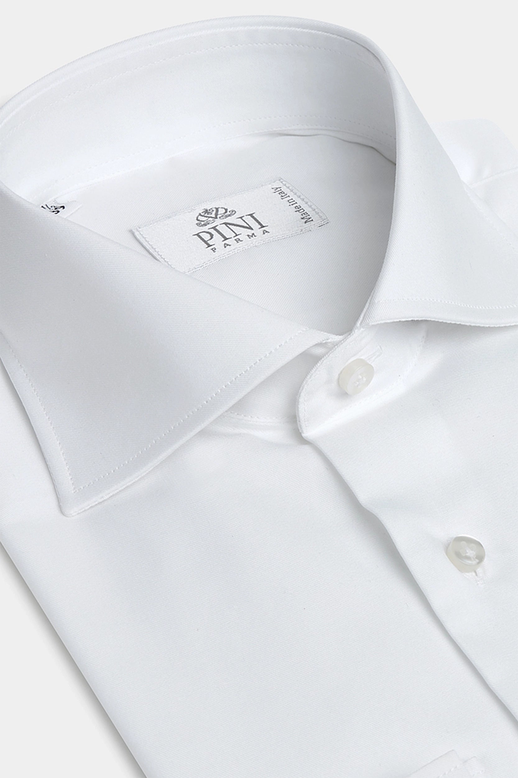 Men's Plaid Shirts for a Country CharmWhite Shirt with double cuff - Made In Italy