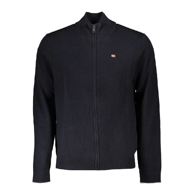 Men's Sweaters with Elastic WaistbandsNapapijri Black Fabric Men Men's Sweater