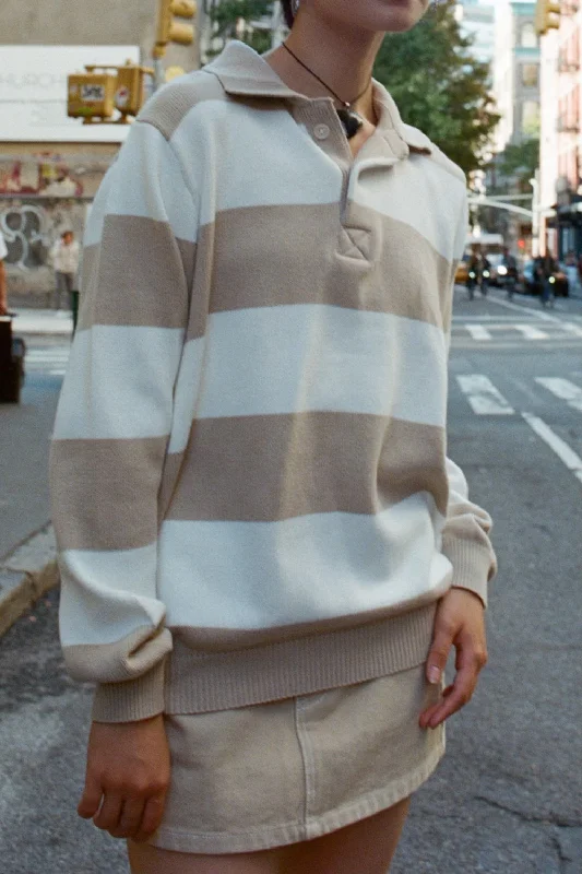 Latte Ivory Stripes