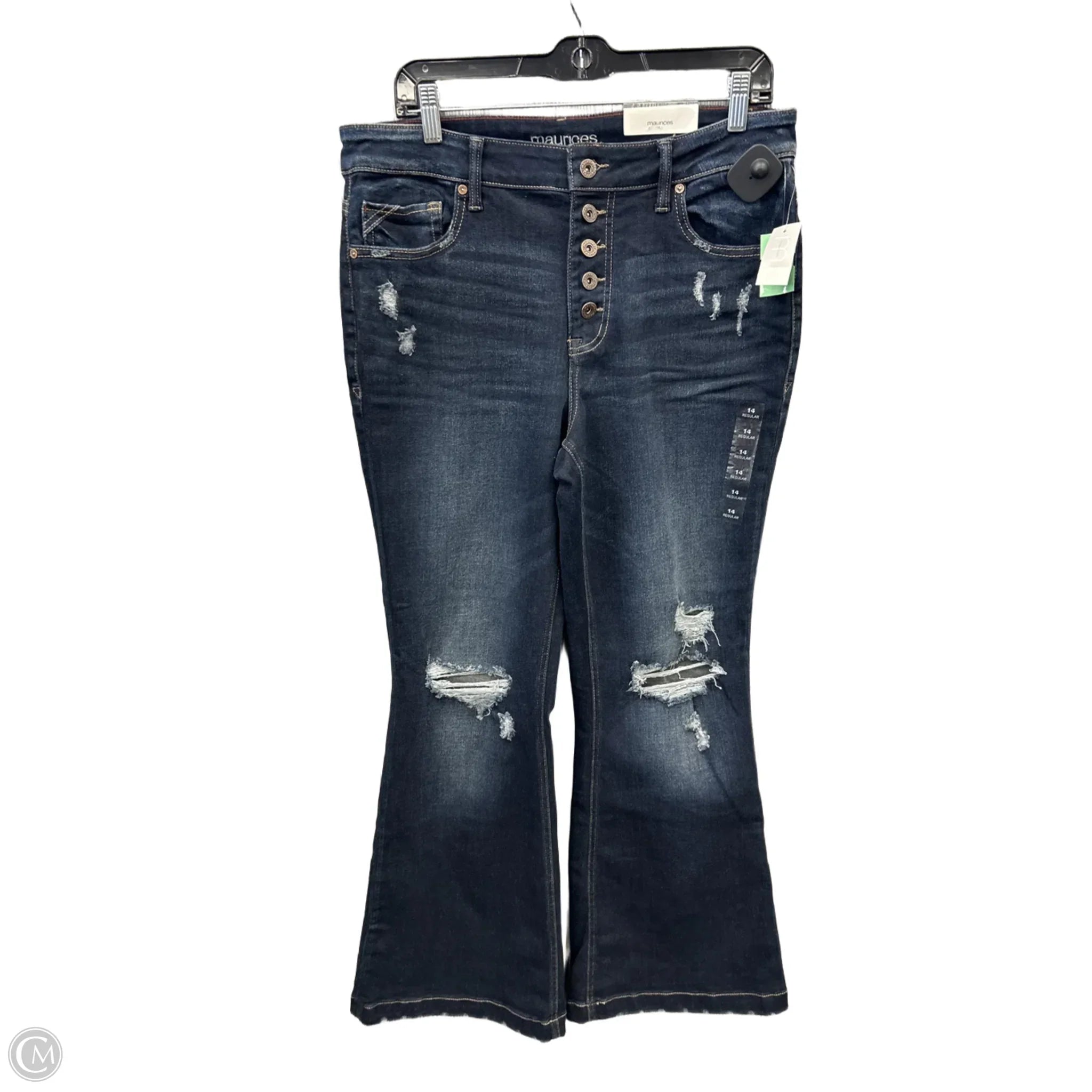 New Arrival Men's JeansJeans Flared By Maurices In Blue Denim, Size: 14