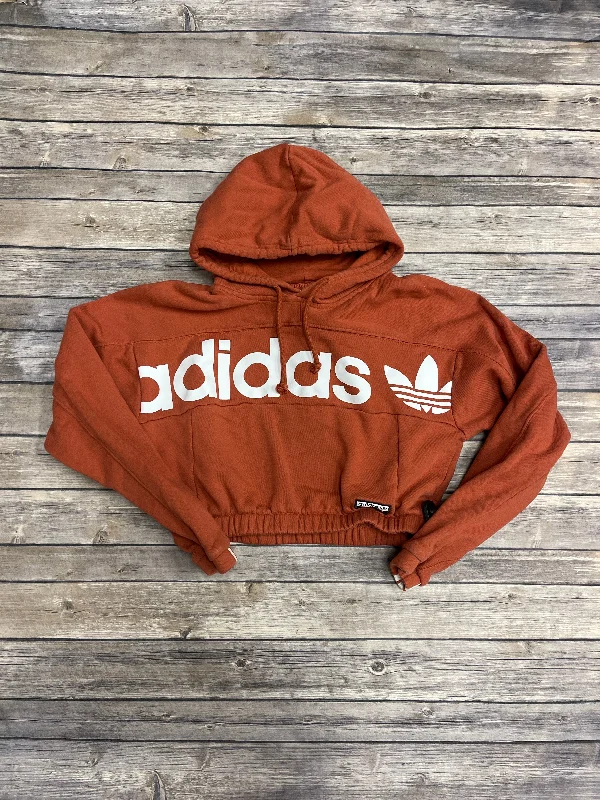 Men's Hoodies with Water-Repellent FabricAthletic Sweatshirt Hoodie By Adidas In Orange, Size: M Men's Hoodies with Water-Repellent FabricAthletic Sweatshirt Hoodie By Adidas In Orange, Size: M