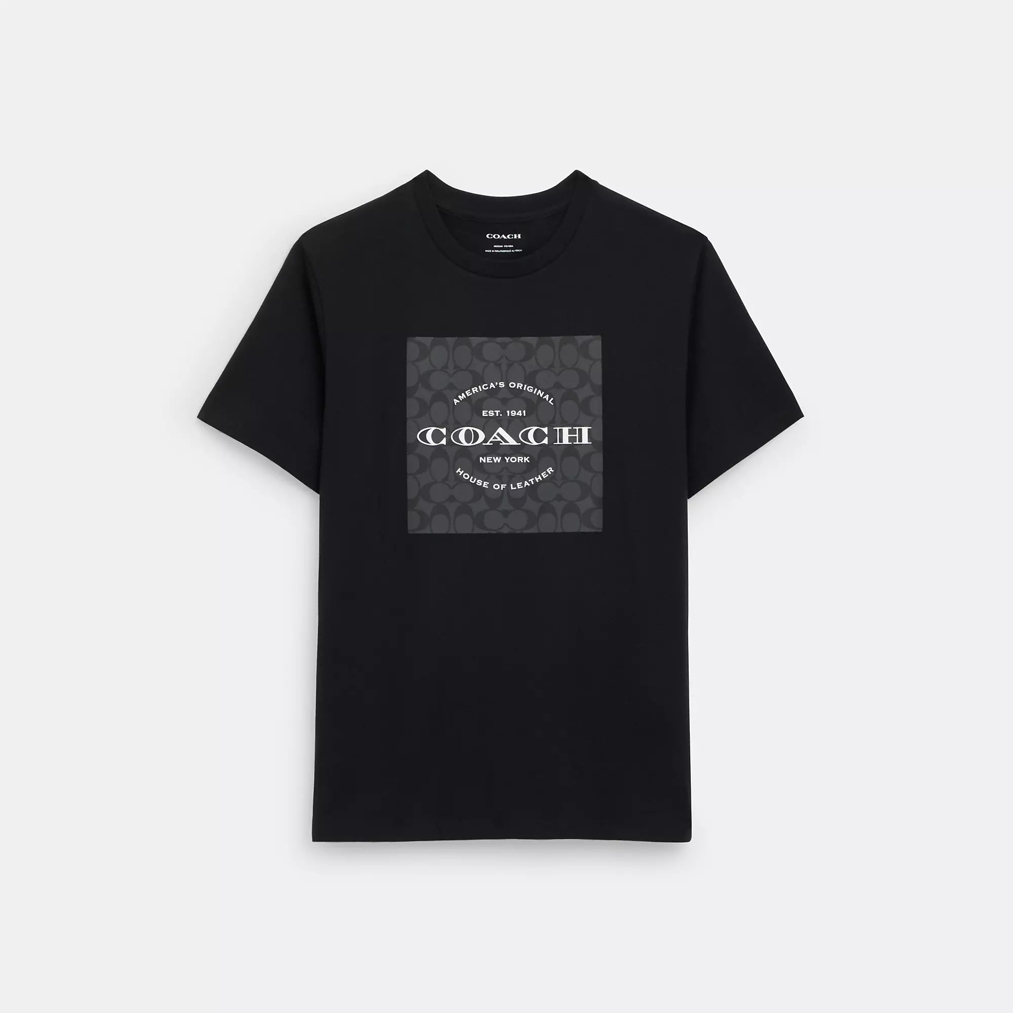 Men's Pocket T-Shirts for Added FunctionalityCoach Outlet Signature Square T Shirt In Organic Cotton Men's Pocket T-Shirts for Added FunctionalityCoach Outlet Signature Square T Shirt In Organic Cotton