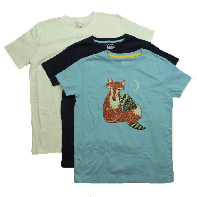 Lightweight Men's Linen ShirtsMightly Boys White | Blue T-Shirt