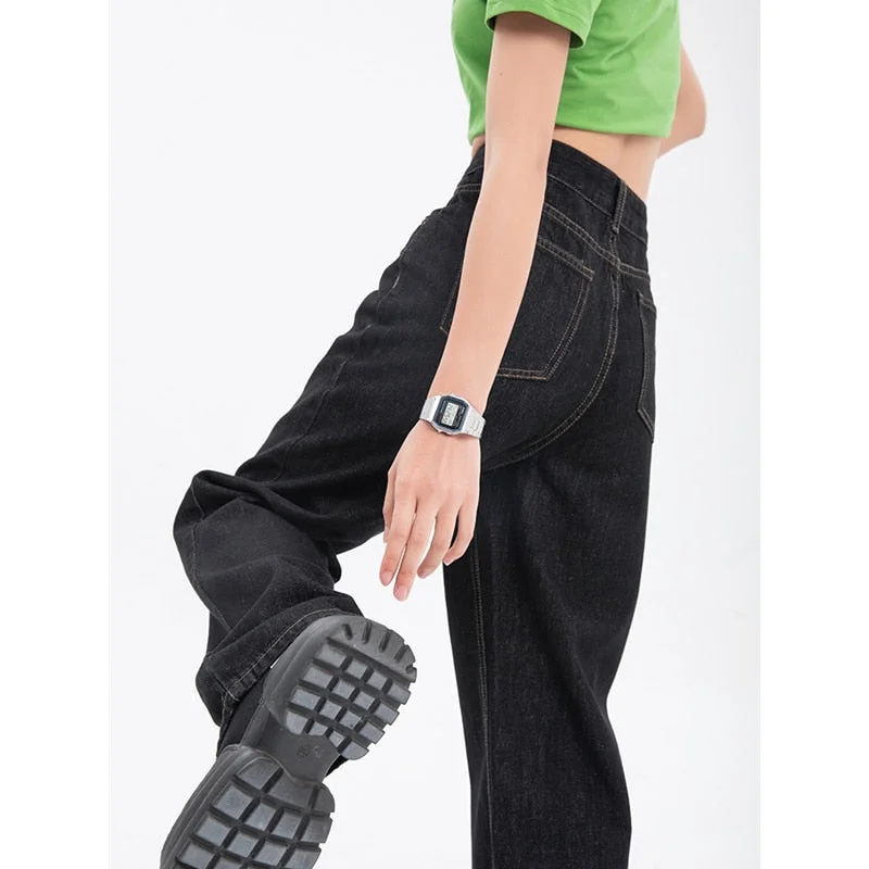 Designer Men's JeansKittenAlarm - Woman's Jeans High Waist Summer Wide Leg Denim Trouser Baggy Street Chic Design Ladies Casual Black Vintage Straight Jean Pants Designer Men's JeansKittenAlarm - Woman's Jeans High Waist Summer Wide Leg Denim Trouser Baggy Street Chic Design Ladies Casual Black Vintage Straight Jean Pants