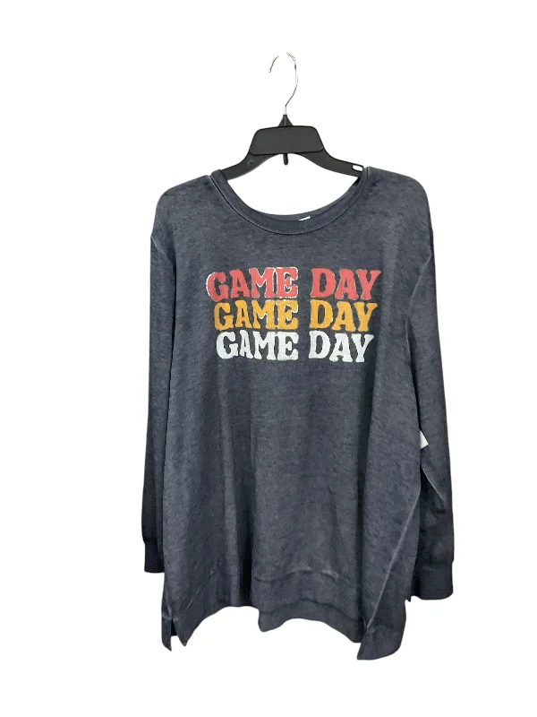 Men's Hoodies for LayeringSweatshirt Crewneck By Lane Bryant In Grey, Size: 1x