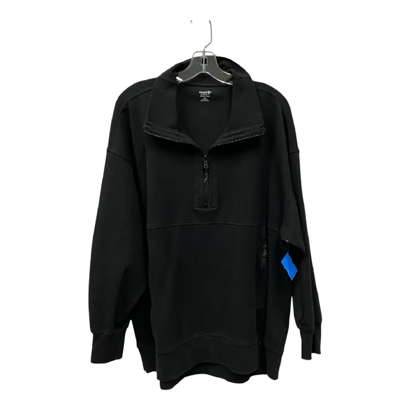 Men's Hoodies with Flannel LiningATHLETIC SWEATSHIRT COLLAR by OLD NAVY In BLACK, Size: XL Men's Hoodies with Flannel LiningATHLETIC SWEATSHIRT COLLAR by OLD NAVY In BLACK, Size: XL