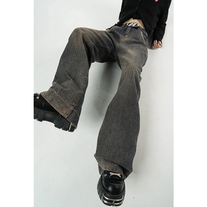 Men's Skinny Jeans with Stretch FabricKittenAlarm - Winter Vintage Dark Blue High Waist Women Jeans American Fashion Streetwear Wide Leg Denim Trouser Straight Baggy Denim Pants Men's Skinny Jeans with Stretch FabricKittenAlarm - Winter Vintage Dark Blue High Waist Women Jeans American Fashion Streetwear Wide Leg Denim Trouser Straight Baggy Denim Pants