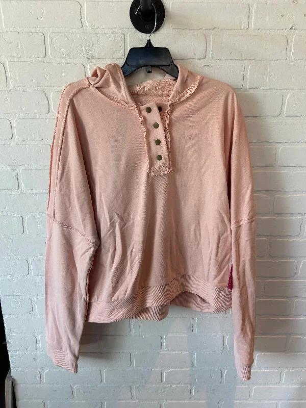 Men's Hoodies with Contrast Fabric PanelsSweatshirt Hoodie By Cmf In Peach, Size: 2x Men's Hoodies with Contrast Fabric PanelsSweatshirt Hoodie By Cmf In Peach, Size: 2x