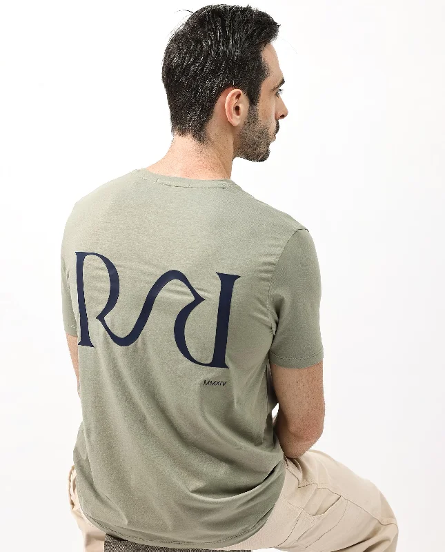 Men's Shirts with Striped PatternsRare Rabbit Articale Mens Stark Dusky Green Cotton Polyester Fabric Short Sleeve Crew Neck Regular Fit Printed T-Shirt Men's Shirts with Striped PatternsRare Rabbit Articale Mens Stark Dusky Green Cotton Polyester Fabric Short Sleeve Crew Neck Regular Fit Printed T-Shirt