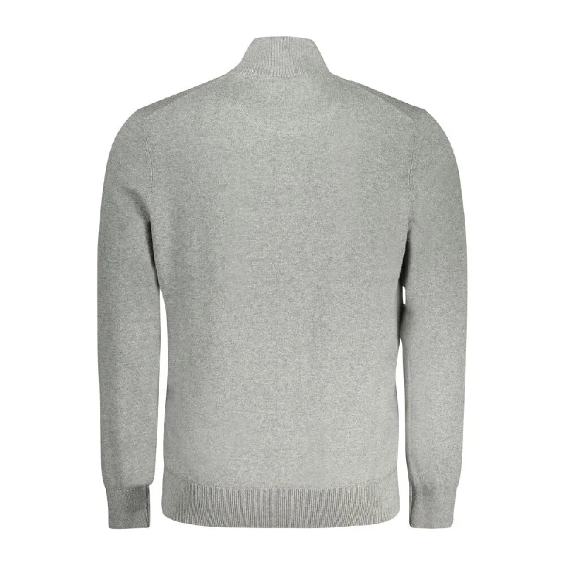 Men's Sweaters with Ribbed CuffsTimberland Gray Cotton Men's Sweater