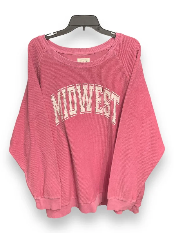 Weather-Ready Men's HoodiesSweatshirt Crewneck By Thread And Supply In Pink, Size: 2x Weather-Ready Men's HoodiesSweatshirt Crewneck By Thread And Supply In Pink, Size: 2x