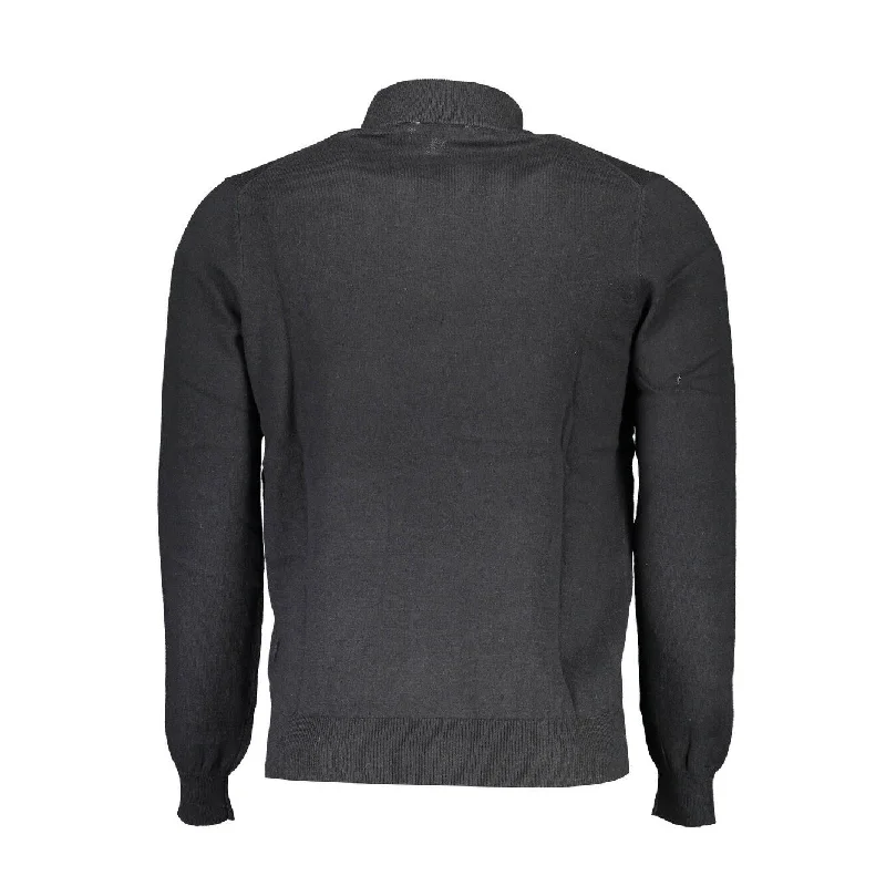 Men's Sweaters with Zippered PocketsNorth Sails Black Cotton Men Men's Sweater
