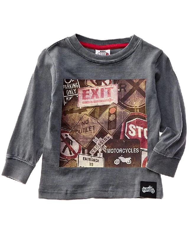 Men's Shirts with Embellished SleevesMish Mish Traffic Signs Enzyme Jersey T-Shirt