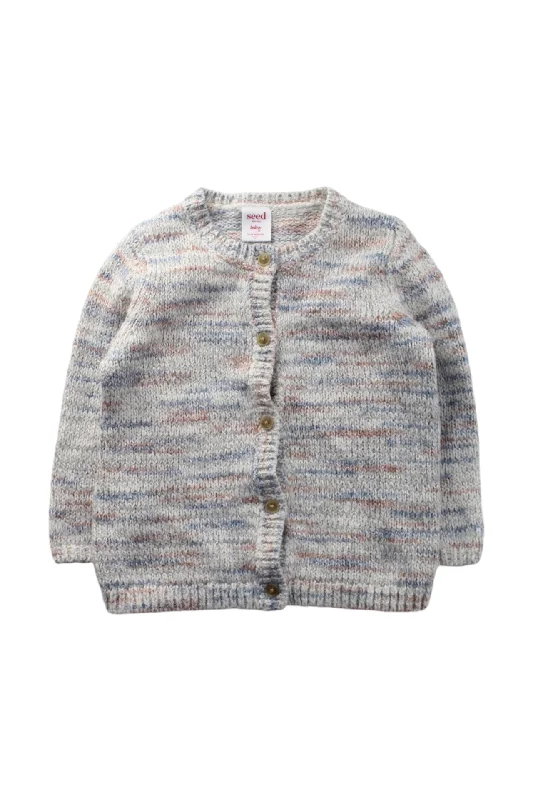 Men's Sweaters with Button-Up CollarsSeed Knit Cardigan 12-18M