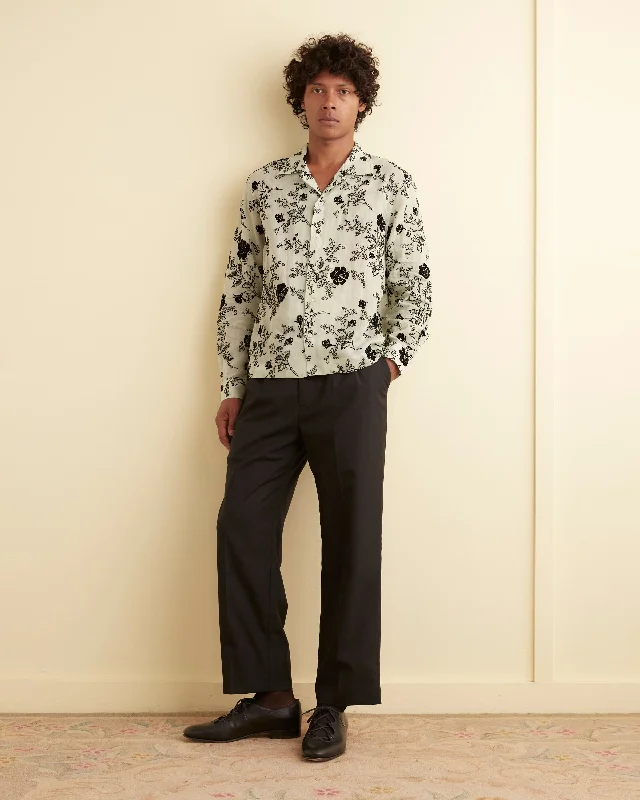 Men's Patterned Button-Down Shirts for Added InterestFlocked Sweetunia Long Sleeve Shirt Men's Patterned Button-Down Shirts for Added InterestFlocked Sweetunia Long Sleeve Shirt