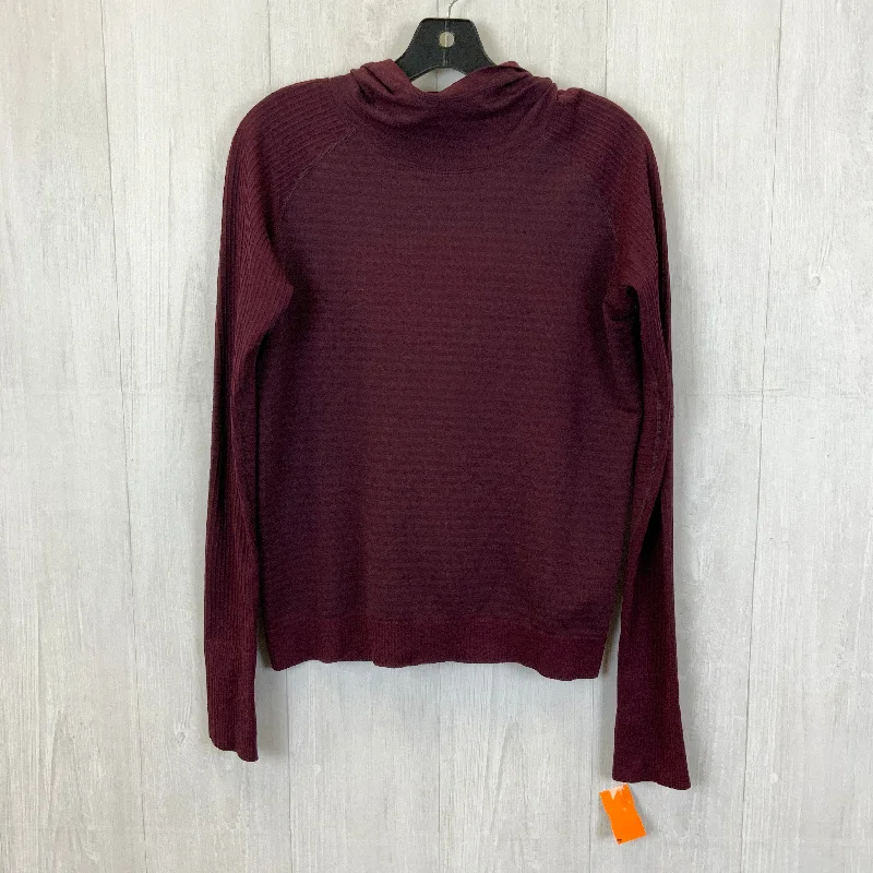 Men's Hoodies for BikingAthletic Sweatshirt Hoodie By Lululemon In Maroon, Size: 8