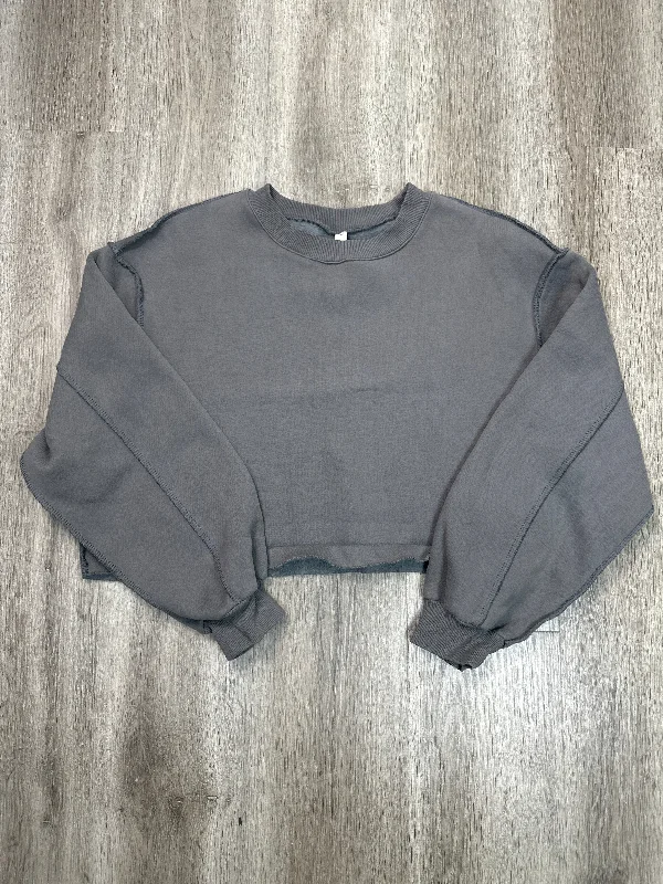 Best Men's Pullover HoodiesSweatshirt Crewneck By AMAZHIYU In Grey, Size: L