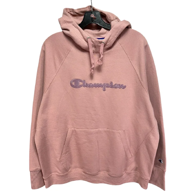 Men's Hoodies with Secret CompartmentsAthletic Sweatshirt Hoodie By Champion In Pink, Size: 2x Men's Hoodies with Secret CompartmentsAthletic Sweatshirt Hoodie By Champion In Pink, Size: 2x
