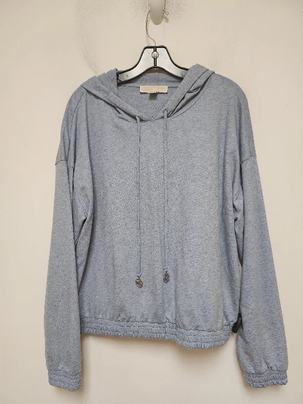 Men's Hoodies with Button-Down PocketsSweatshirt Hoodie By Michael By Michael Kors In Blue, Size: Xl Men's Hoodies with Button-Down PocketsSweatshirt Hoodie By Michael By Michael Kors In Blue, Size: Xl