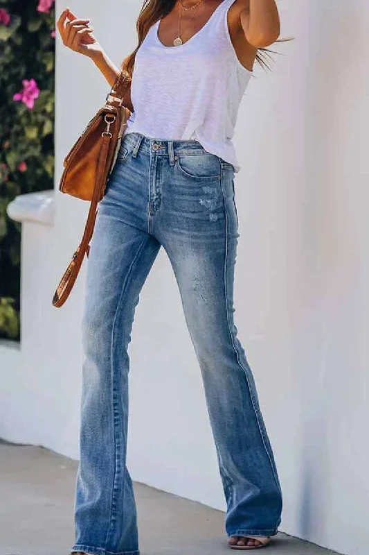 Baggy Men's JeansKittenAlarm -  Women Jeans Mid Rise Fitted Denim Pants