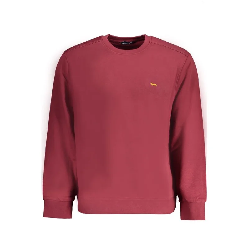 Men's Sweaters with Contrast TrimHarmont & Blaine Red Cotton Men's Sweater