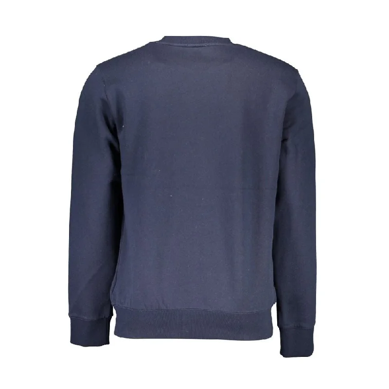 Trendy Men's Oversized SweatersTimberland Sleek Blue Organic Cotton Crewneck Men's Sweater