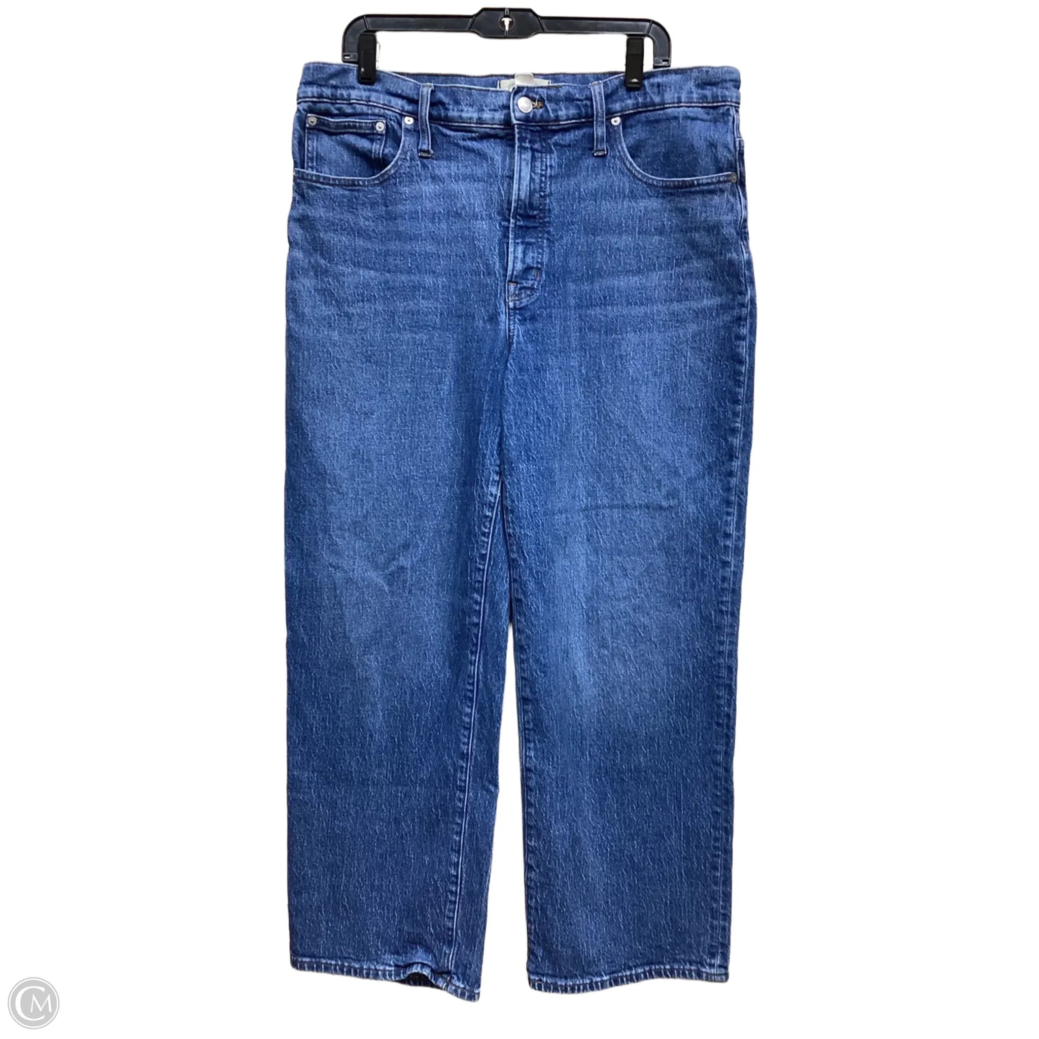 Men's Jeans with Stretch FabricJeans Wide Leg By Madewell In Blue Denim, Size: 16