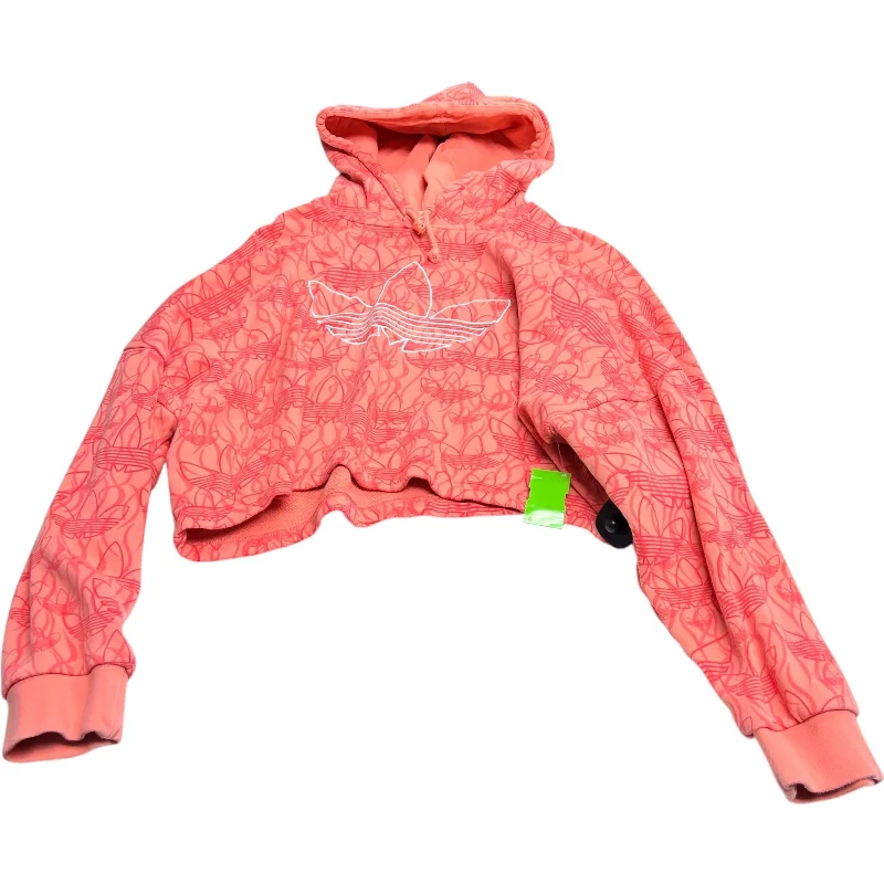 Men's Hoodies with DrawstringsSweatshirt Hoodie By Adidas In Pink, Size: Xl