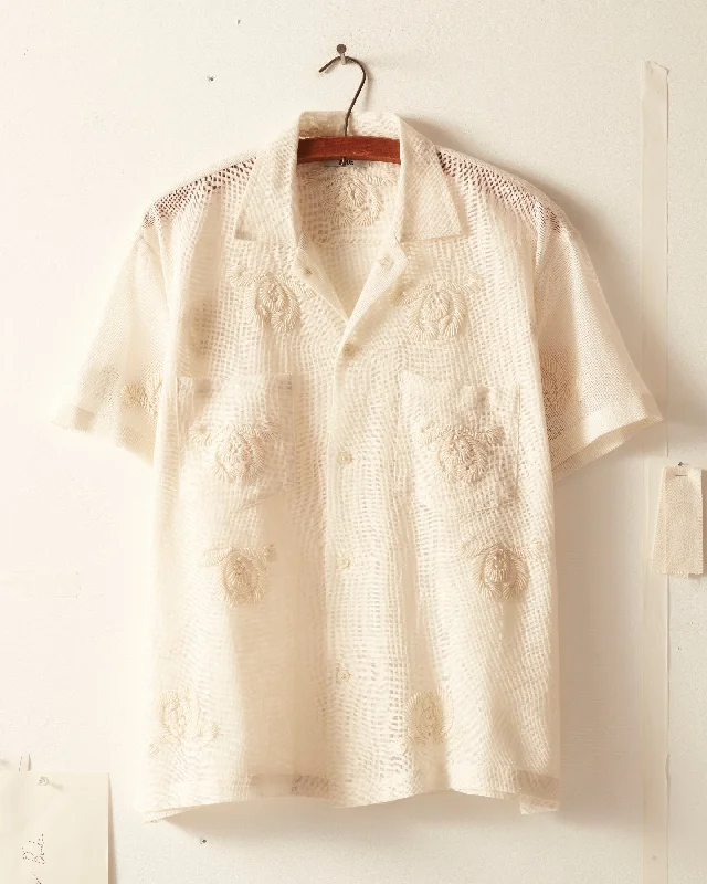 Men's Unique Dress Shirts for a Statement LookSavoy Ribbon Short Sleeve Shirt