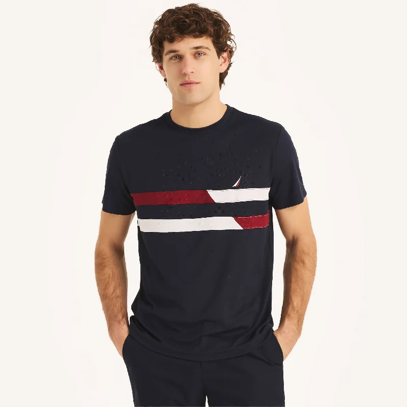 Men's Shirts for CampingNautica Mens Navtech Sustainably Crafted Crewneck Colorblock T-Shirt Men's Shirts for CampingNautica Mens Navtech Sustainably Crafted Crewneck Colorblock T-Shirt