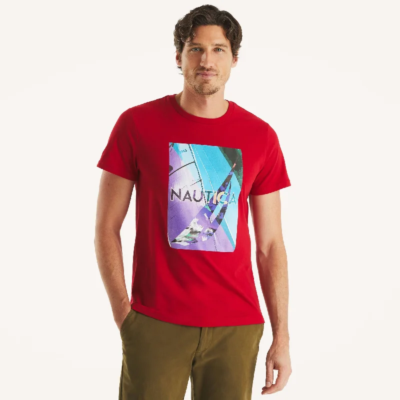 Men's Shirts with Single-Breasted DesignsNautica Mens Modern Sailing Graphic T-Shirt Men's Shirts with Single-Breasted DesignsNautica Mens Modern Sailing Graphic T-Shirt