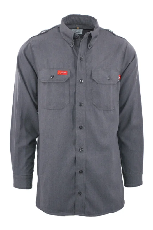 Men's Skinny-Fit Shirts for a Trendy LookFR DH AIr Uniform Shirts | made with 5.5oz. Westex® DH Air | Gray Men's Skinny-Fit Shirts for a Trendy LookFR DH AIr Uniform Shirts | made with 5.5oz. Westex® DH Air | Gray