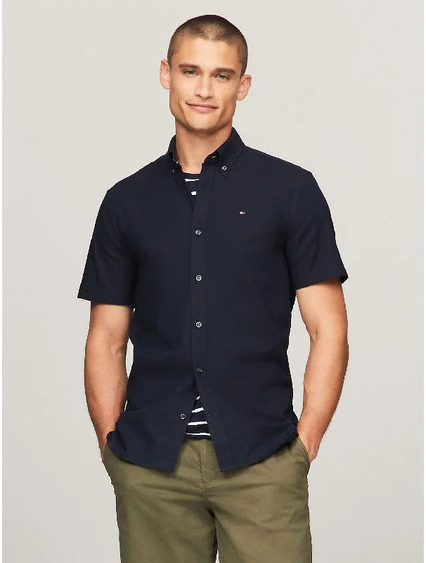 Men's Unique Dress Shirts for a Statement LookTommy Hilfiger Men's Regular Fit Stretch Oxford Shirt